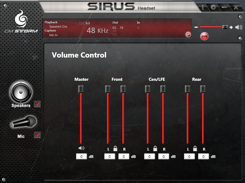 Cooler Master Storm Sirus Audio Center Software
