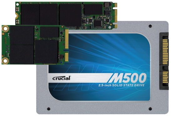 Crucial M500 Series SSD SATA mSATA M.2