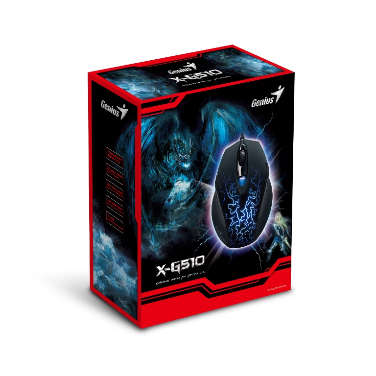 Genius X-G510 Ambidextrous Gaming Mouse