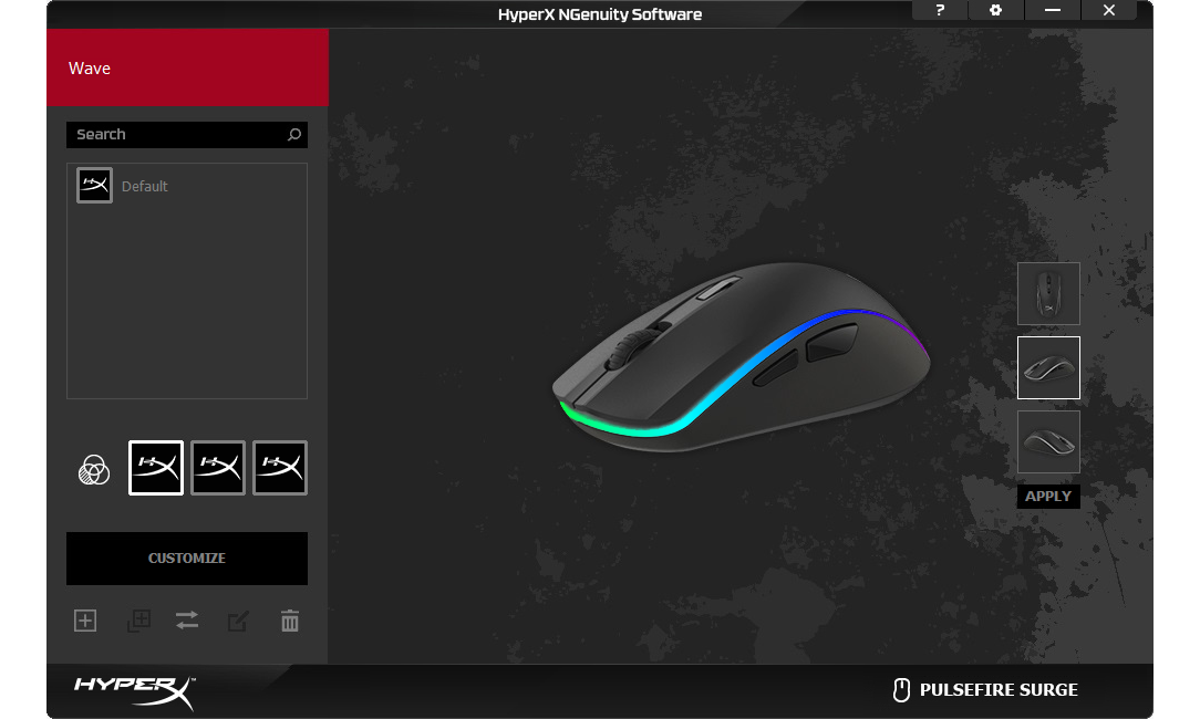 Hyperx ngenuity. По HYPERX Ngenuity 1. Pulsefire Surge программа. HYPERX Pulsefire Core приложение. Программа для мышки HYPERX Pulsefire Surge.